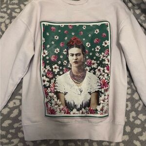 Forever Link Women's Floral Graphic Sweater